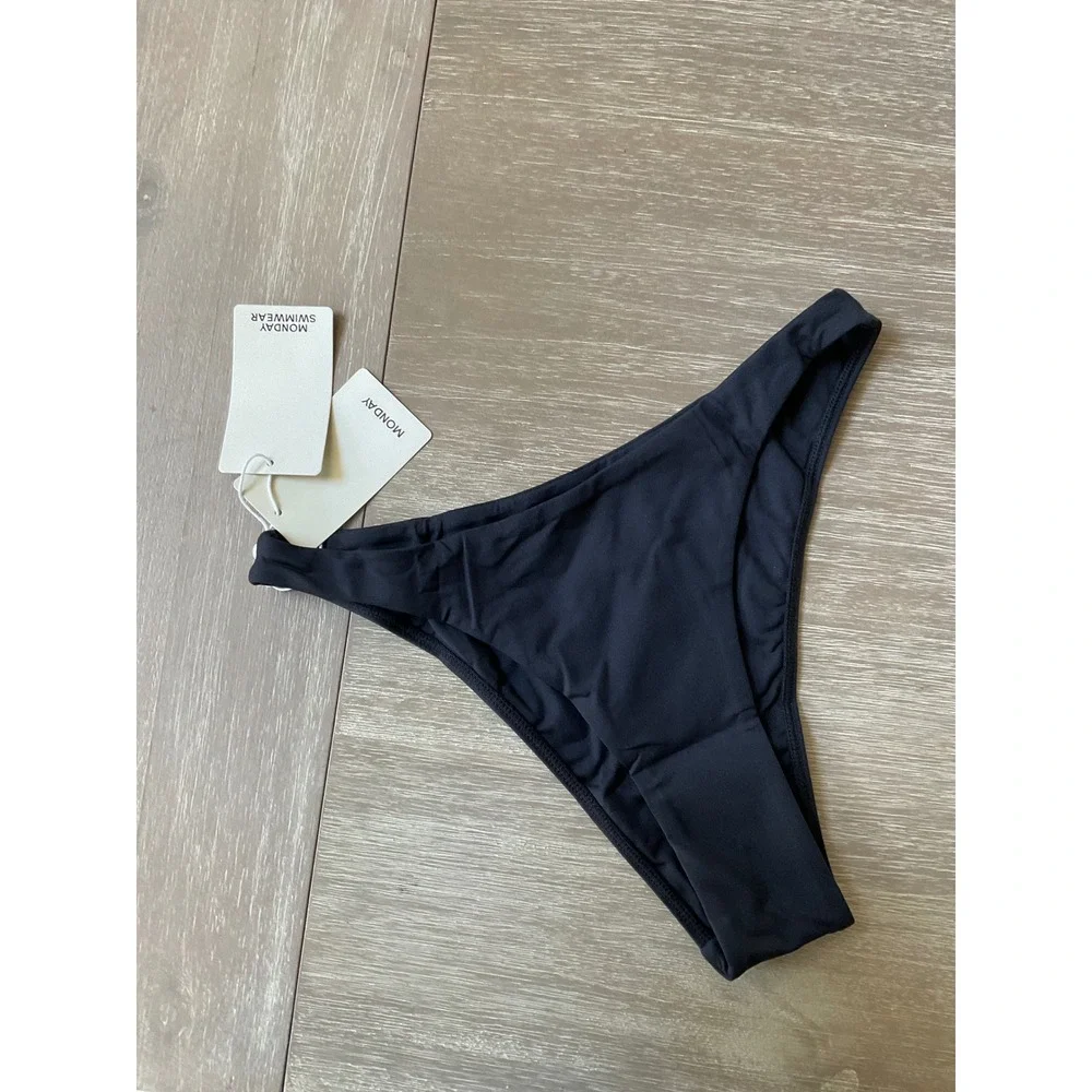 Monday Swimwear Tamarama Bikini Bottom Black Small New With Tags